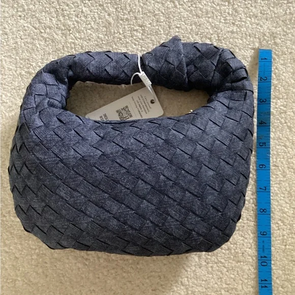 Urban Expressions Blue Hobo Bag with Woven Design (FINALPRICEDROP ) - Picture 2 of 3